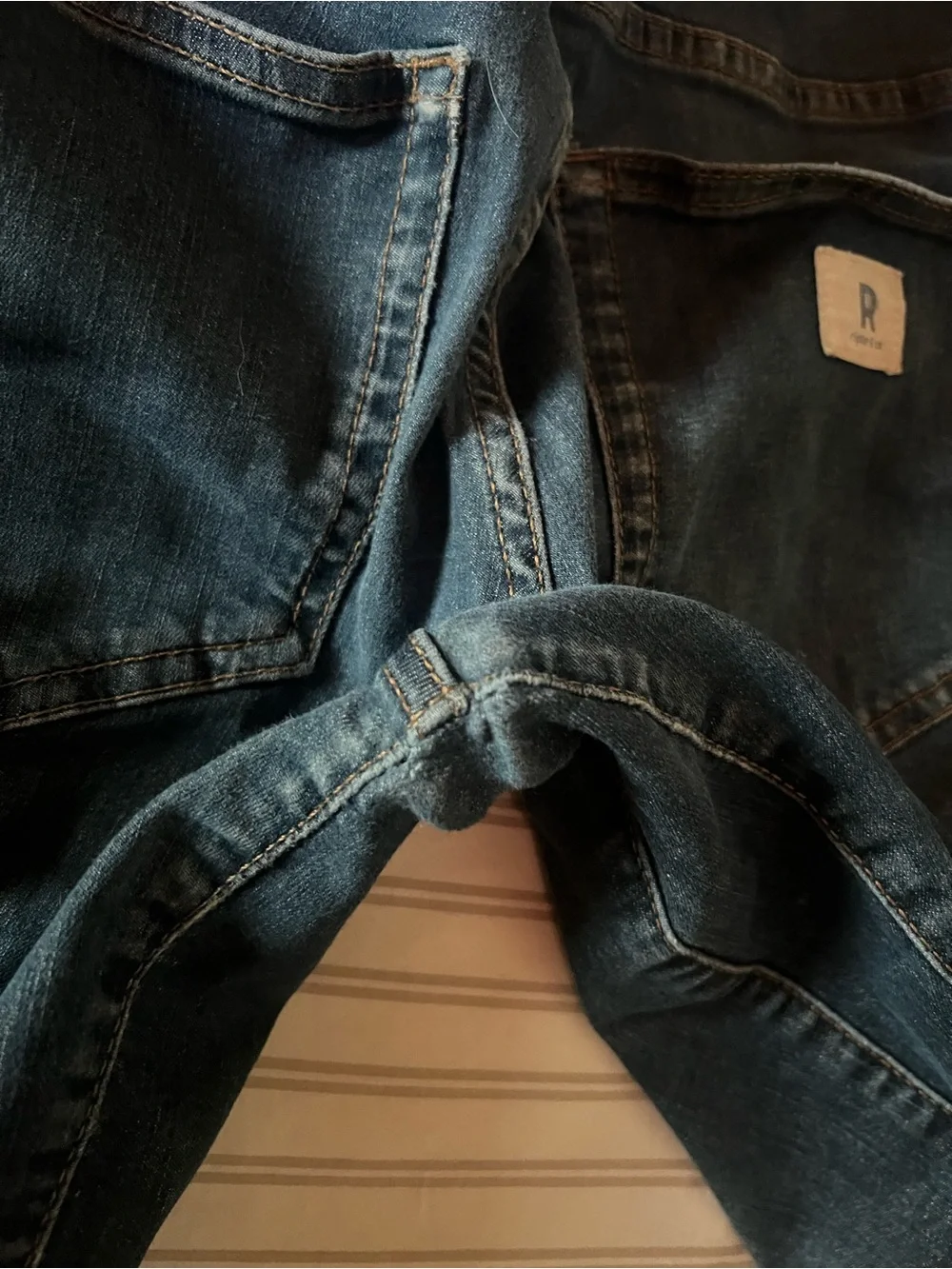 Dark Blue Jean Shorts - Unbranded